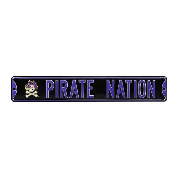 Authentic Street Signs Authentic Street Signs 70402 Pirate Nation East Carolina Logo 70402